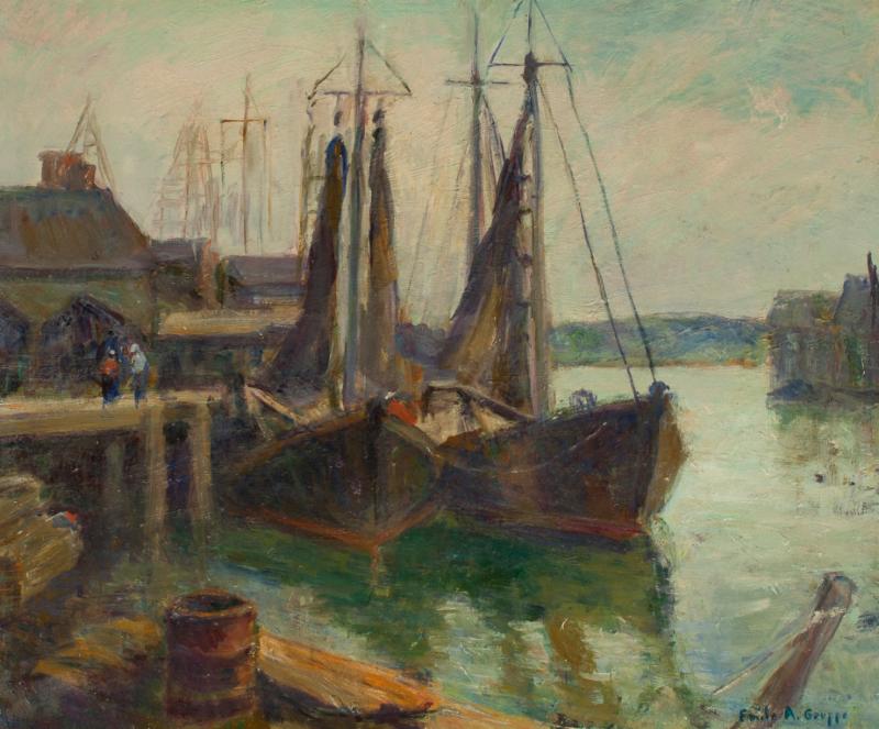 american impressionism harbor scenes