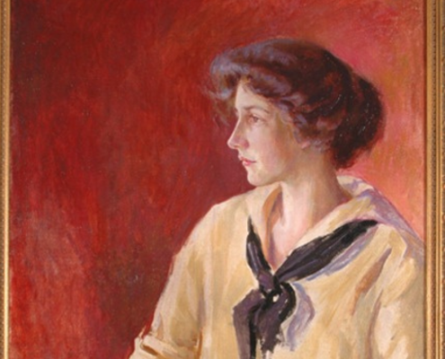 Mary Earl Wood, Woman in Profile (Sailor Suit)
